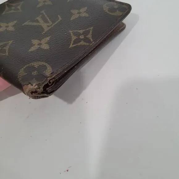 Vintage Louis Vuitton Men's LV Brown Bi-Fold Leather Wallet Monogram Card Bill - Picture 13 of 13